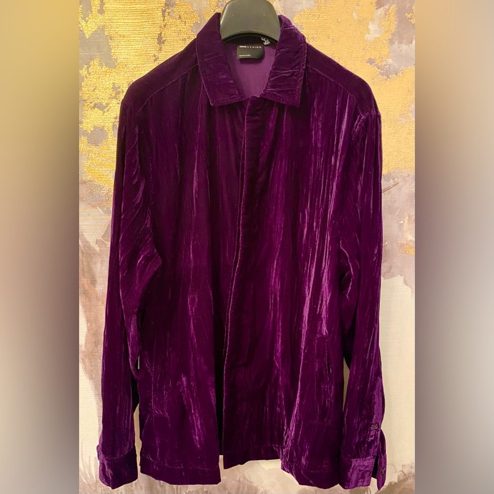 Purple Velvet Shirt